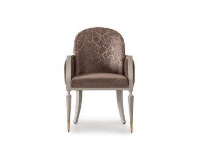 Armchair Wingback Chair Design Cocktail Chair Seat Beige Fabric Upholstery